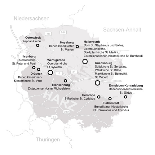 Kirchen und Kl&ouml;ster im Harz